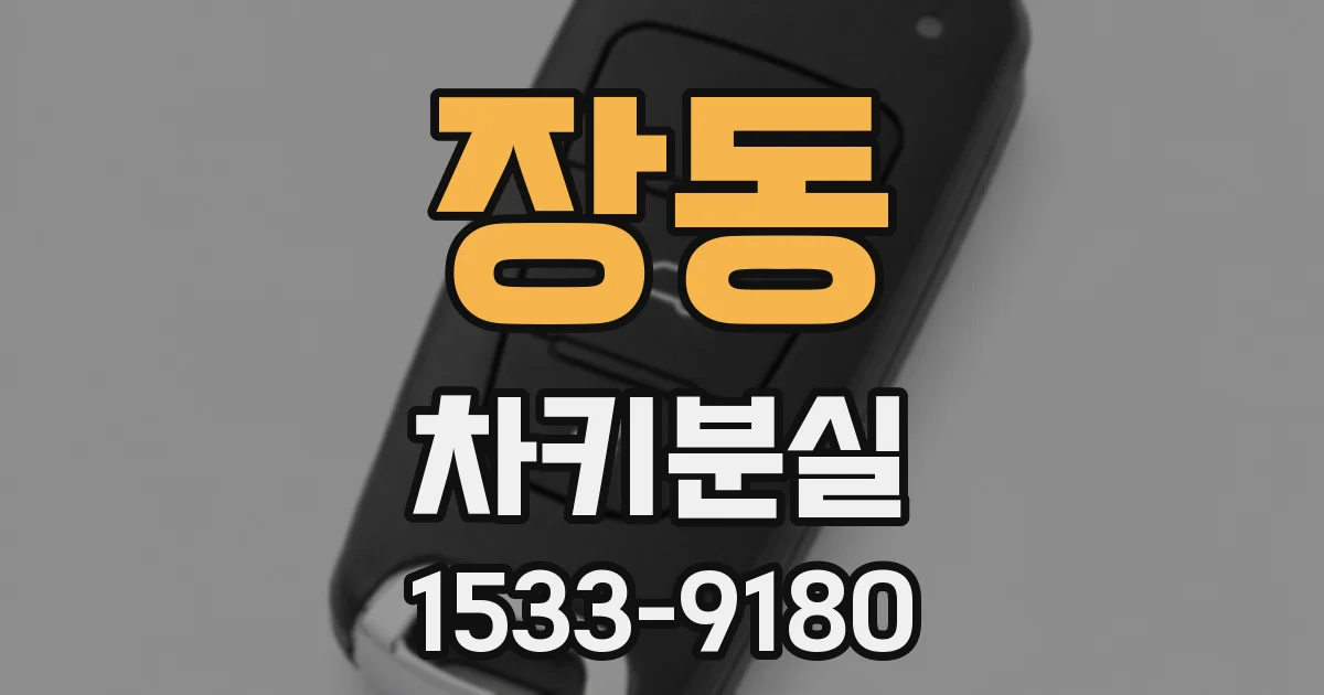 장동 차키분실