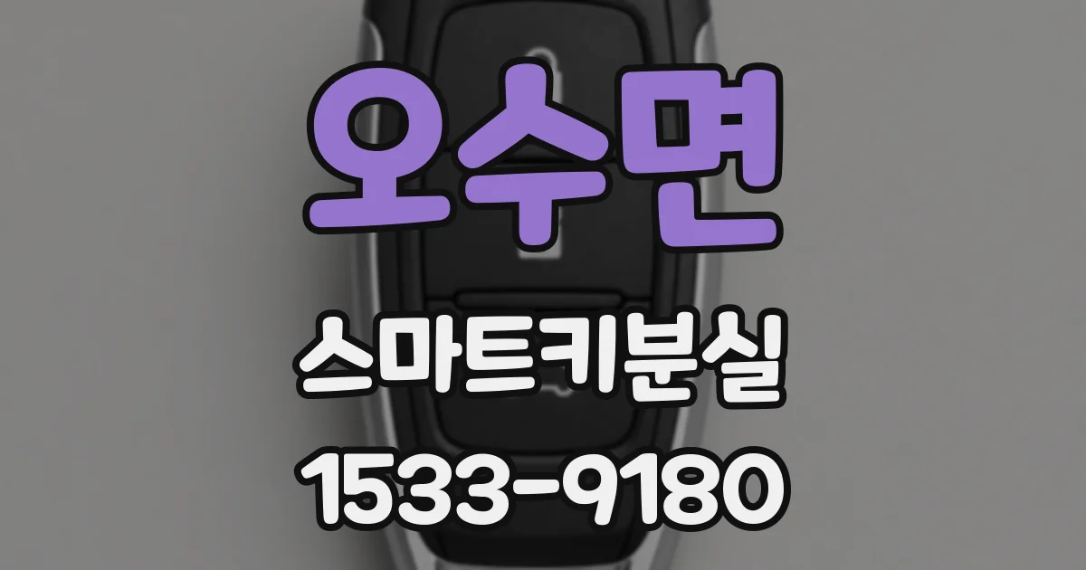 오수면 스마트키분실
