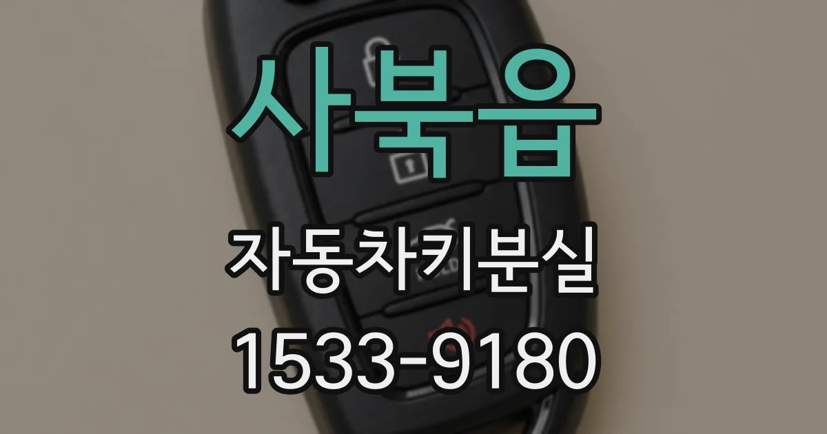 사북읍 자동차키분실