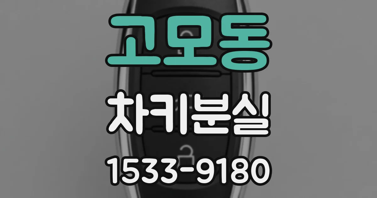 고모동 차키분실