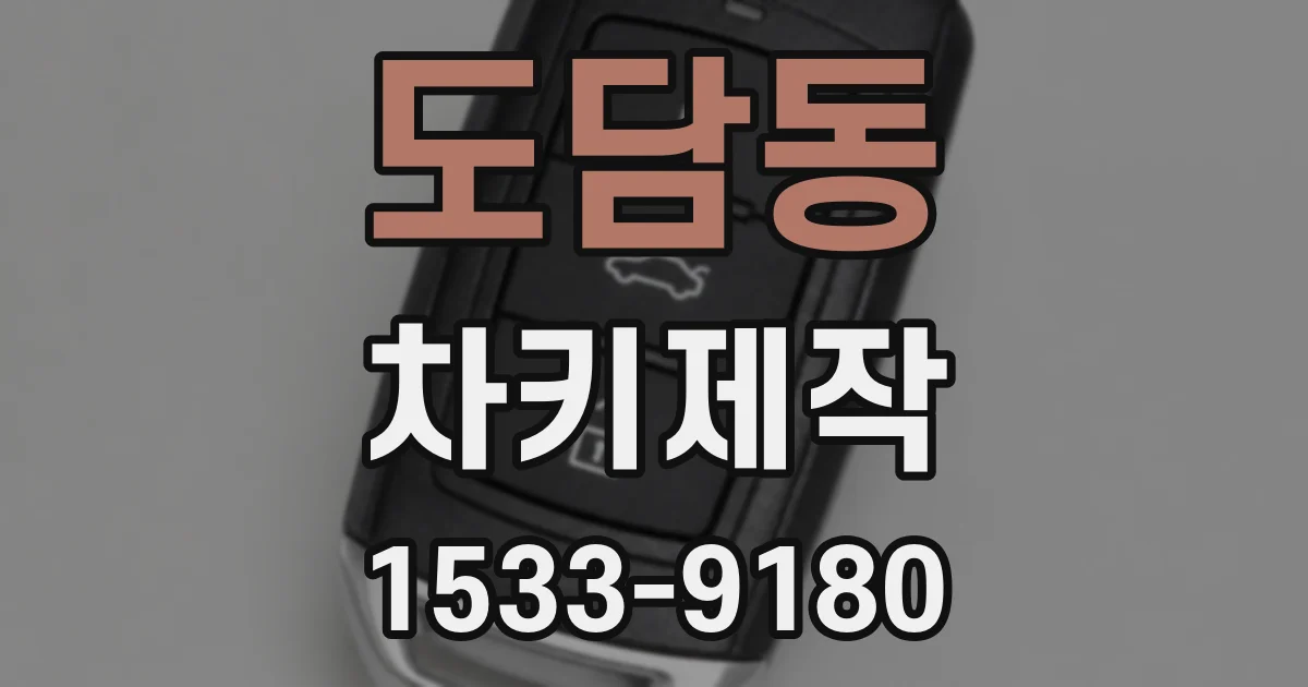 도담동 차키제작