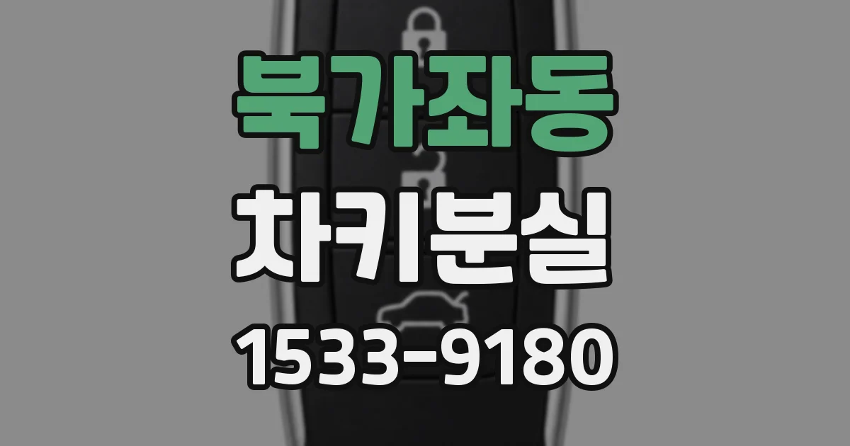 북가좌동 차키분실