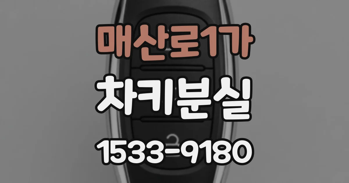 매산로1가 차키분실