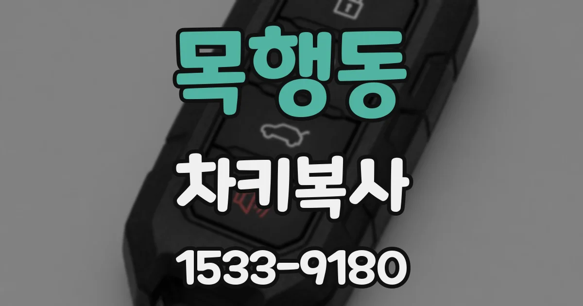 목행동 차키복사