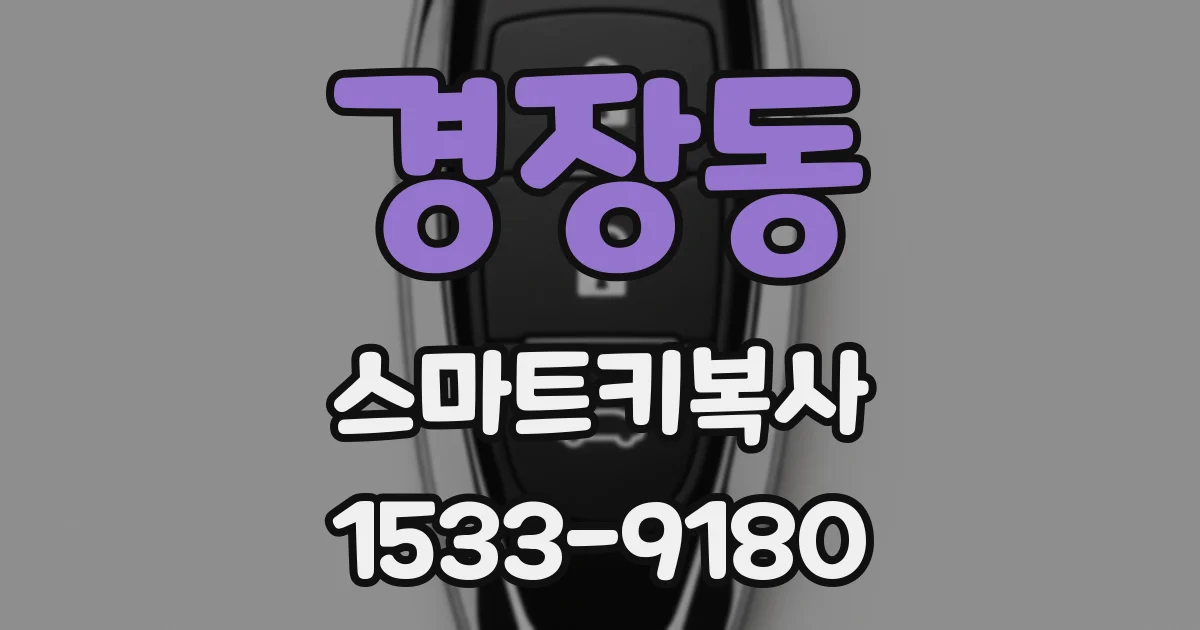 경장동 스마트키복사