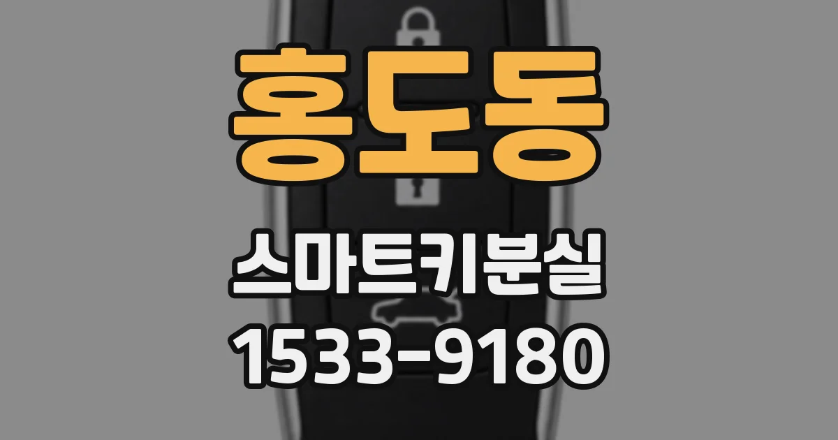 홍도동 스마트키분실