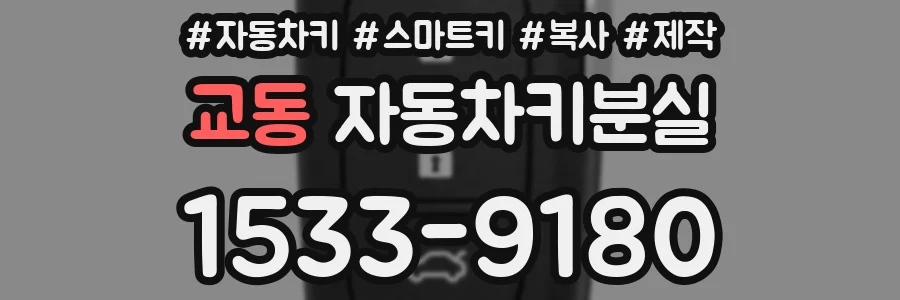 교동 자동차키분실