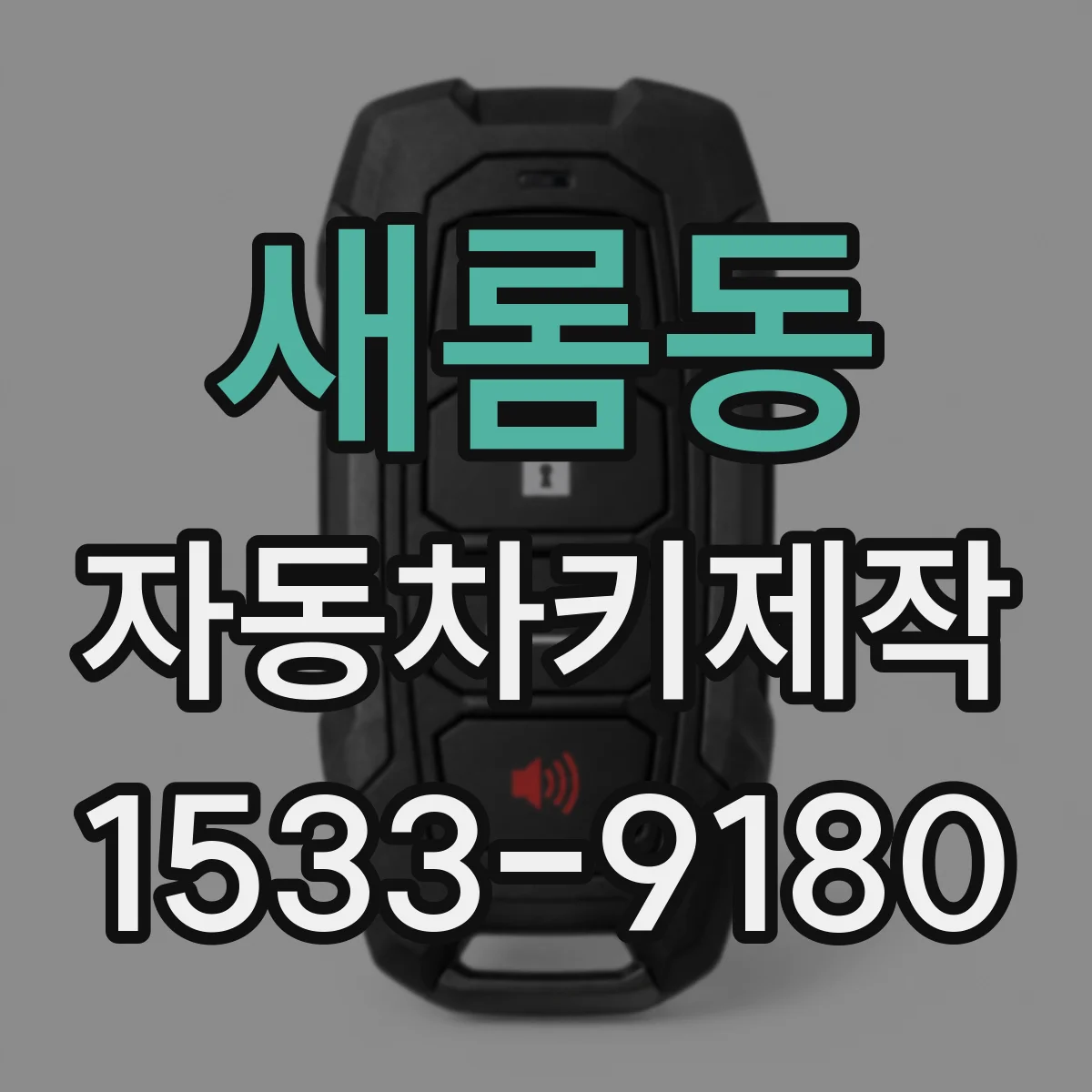 새롬동 자동차키제작