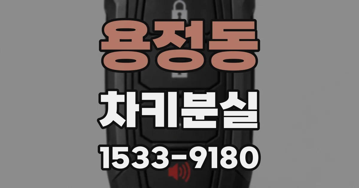 용정동 차키분실