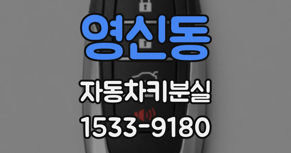 영신동 자동차키분실