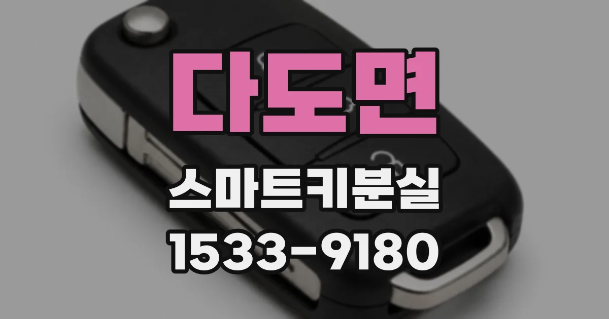 다도면 스마트키분실