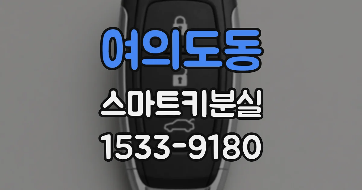 여의도동 스마트키분실