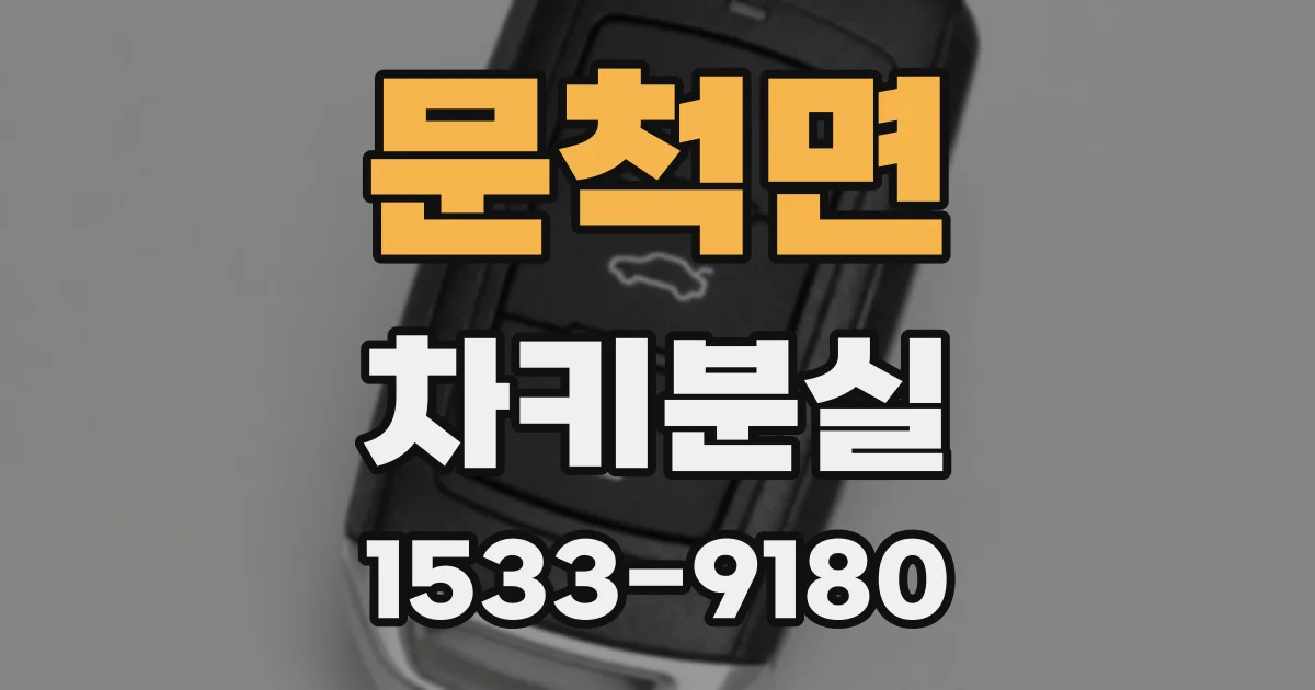 문척면 차키분실