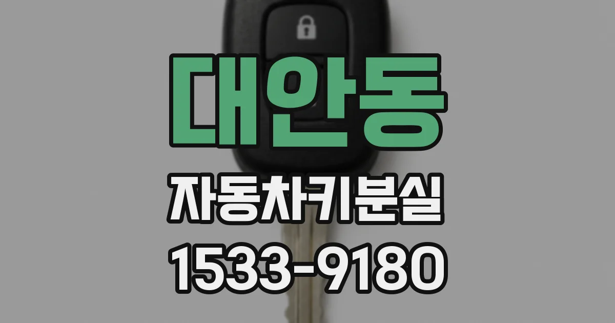 대안동 자동차키분실