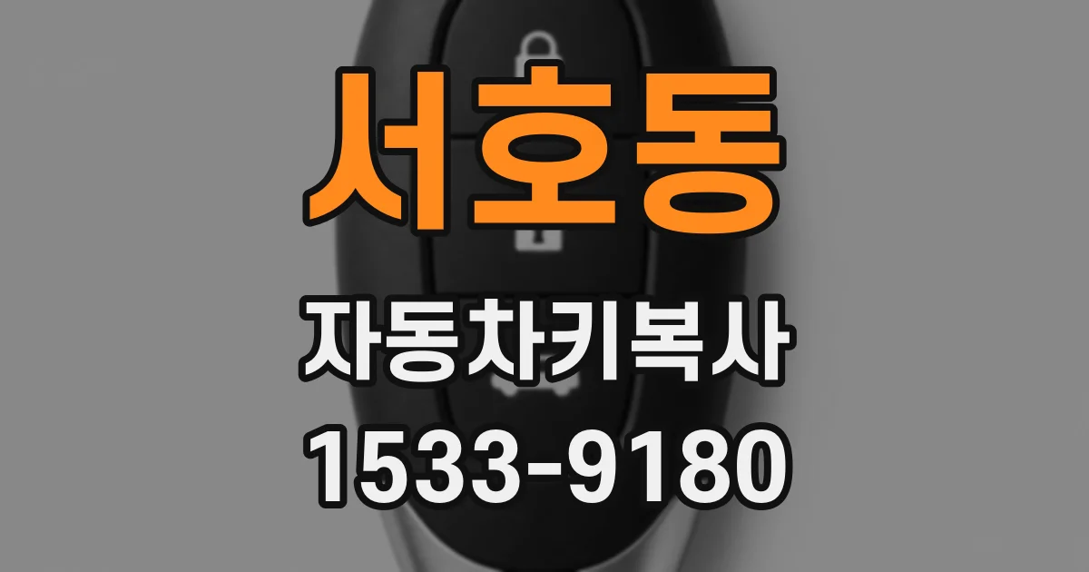 서호동 자동차키복사