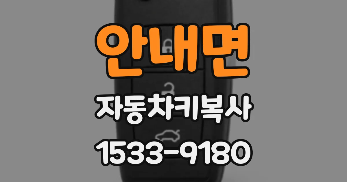 안내면 자동차키복사