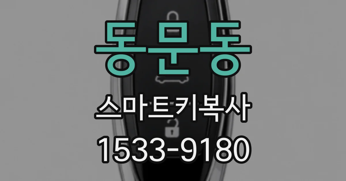 동문동 스마트키복사