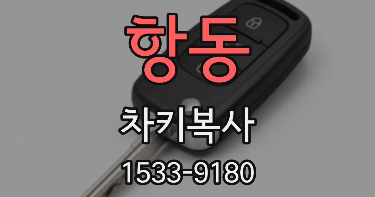 항동 차키복사