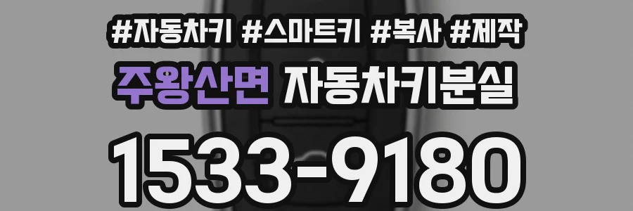 주왕산면 자동차키분실