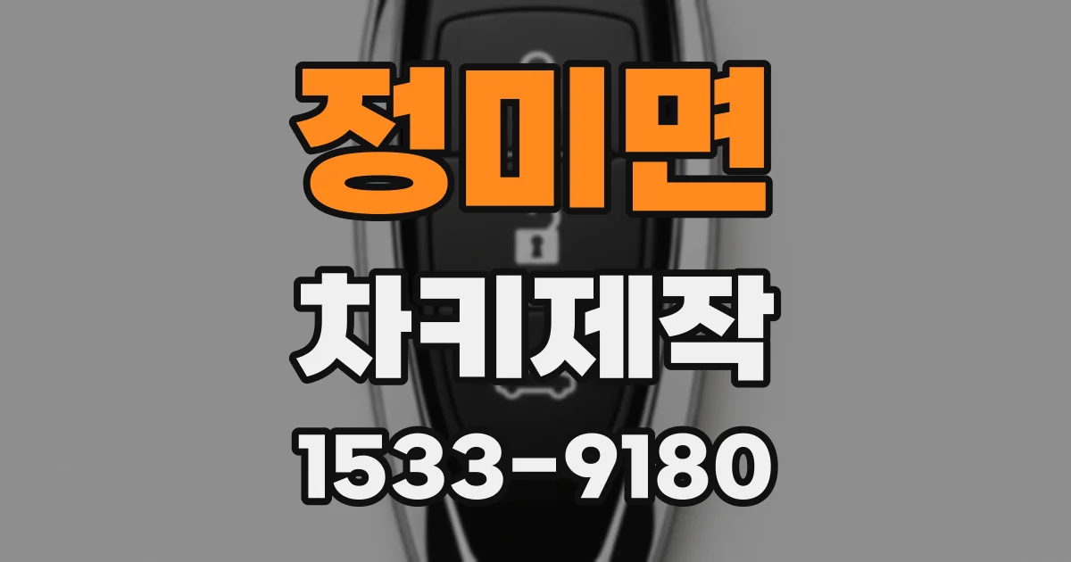 정미면 차키제작