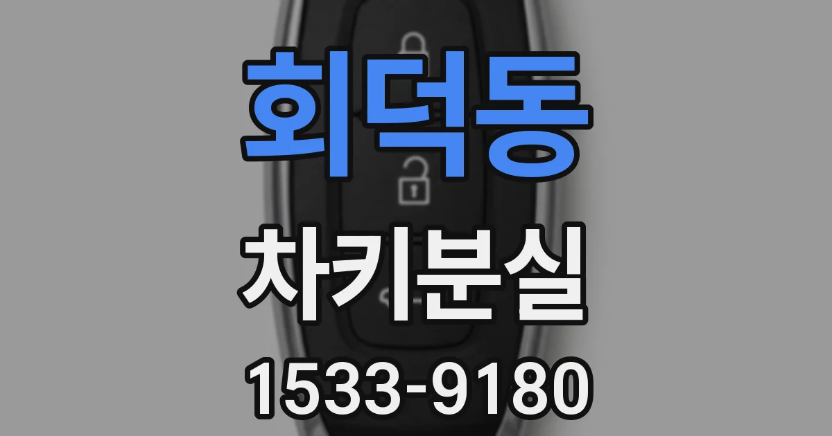 회덕동 차키분실