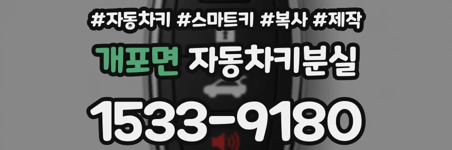 개포면 자동차키분실