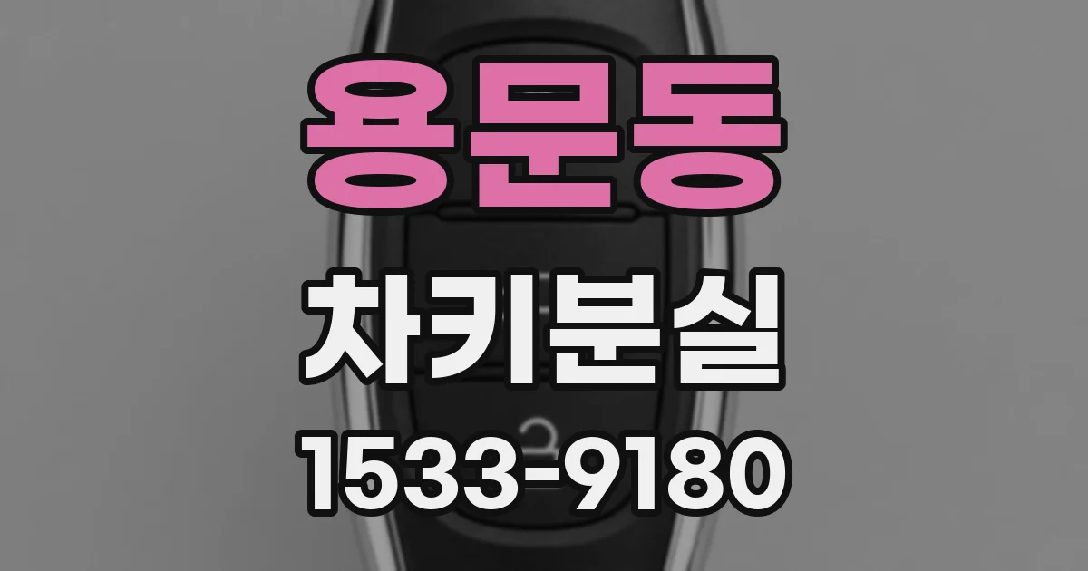 용문동 차키분실
