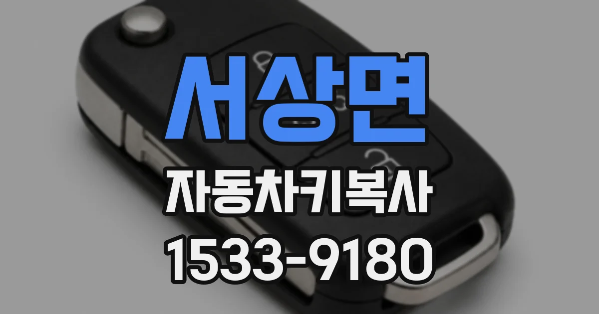 서상면 자동차키복사