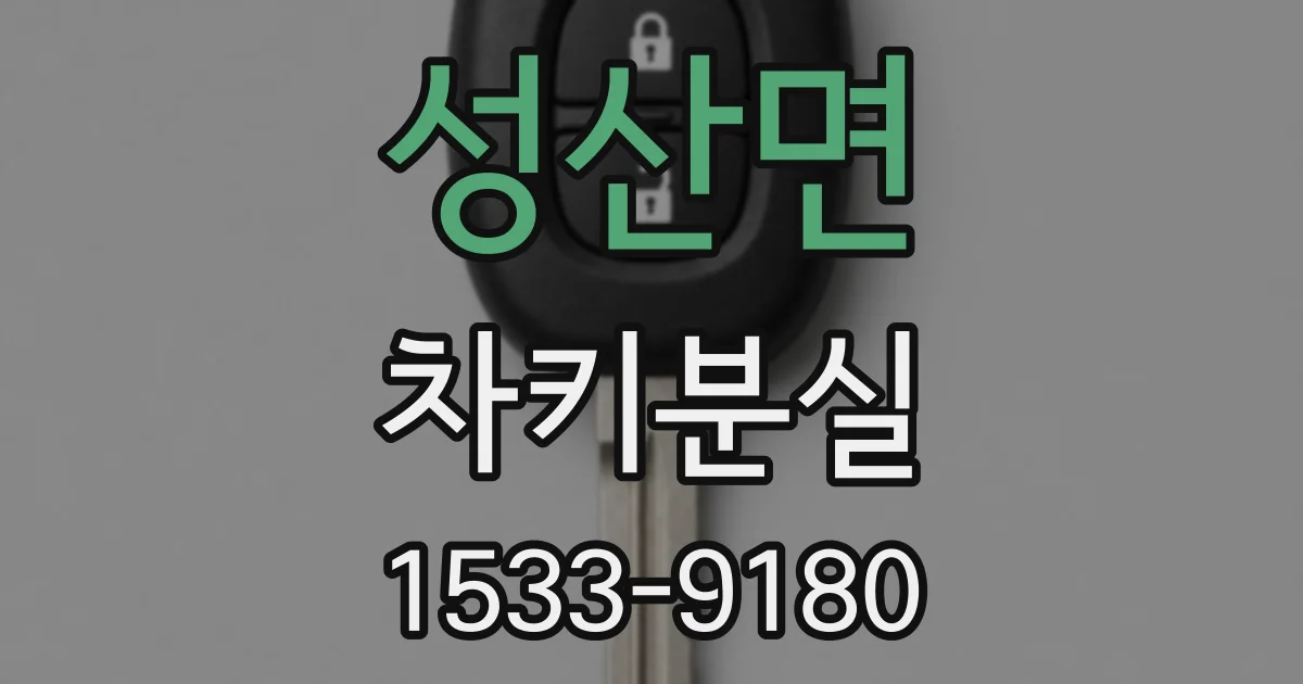 성산면 차키분실