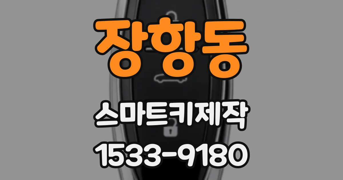 장항동 스마트키제작