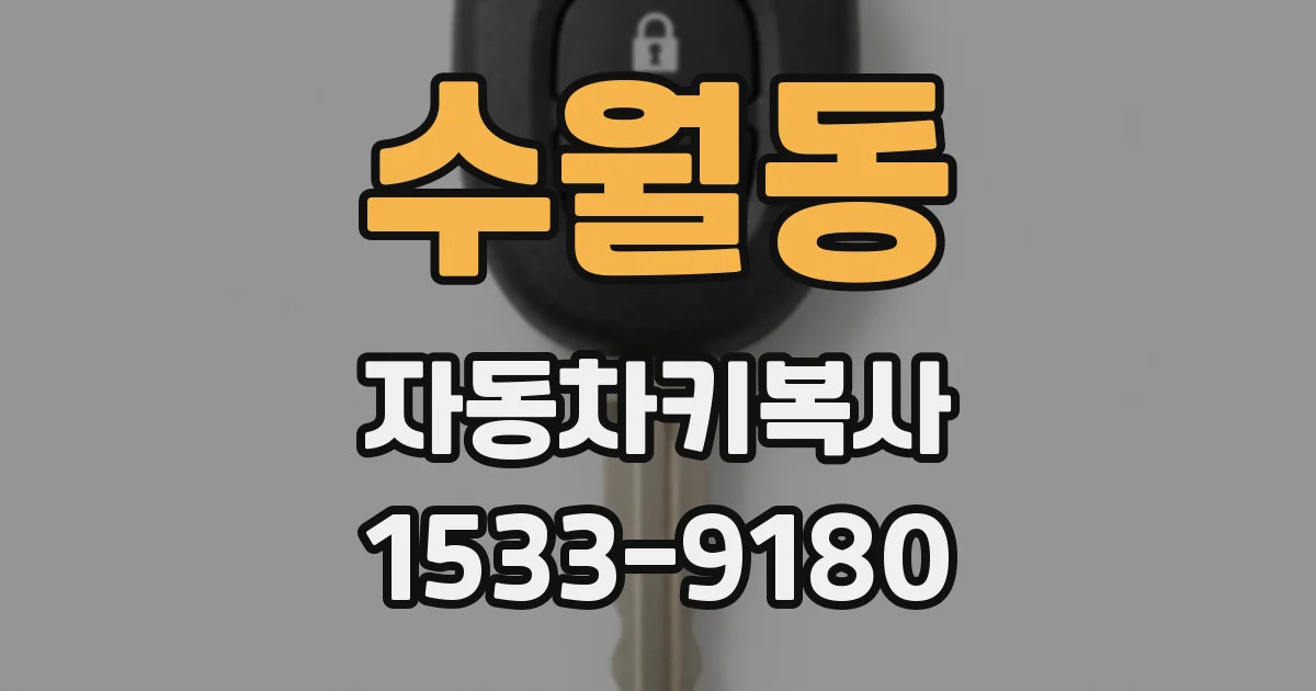 수월동 자동차키복사