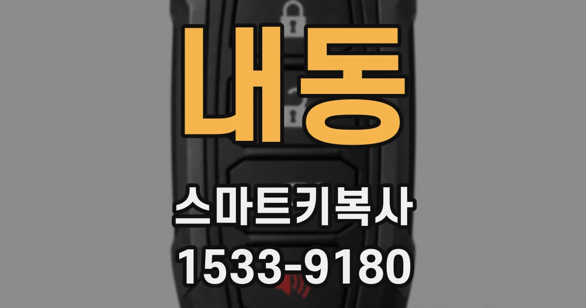 내동 스마트키복사
