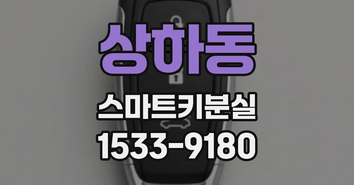 상하동 스마트키분실