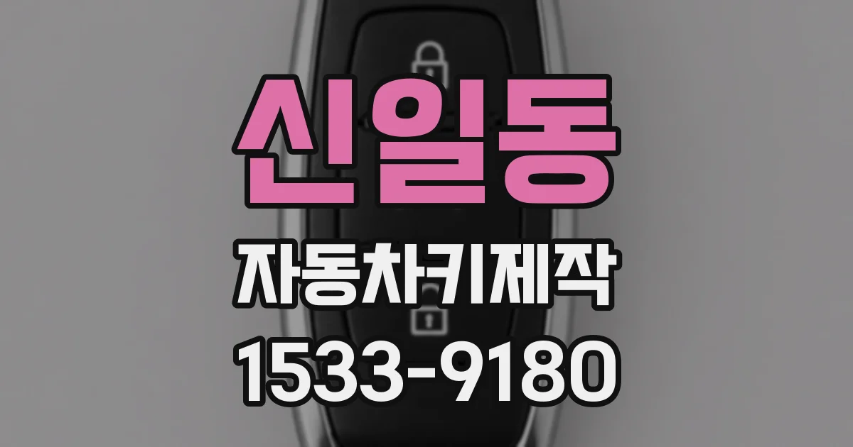 신일동 자동차키제작