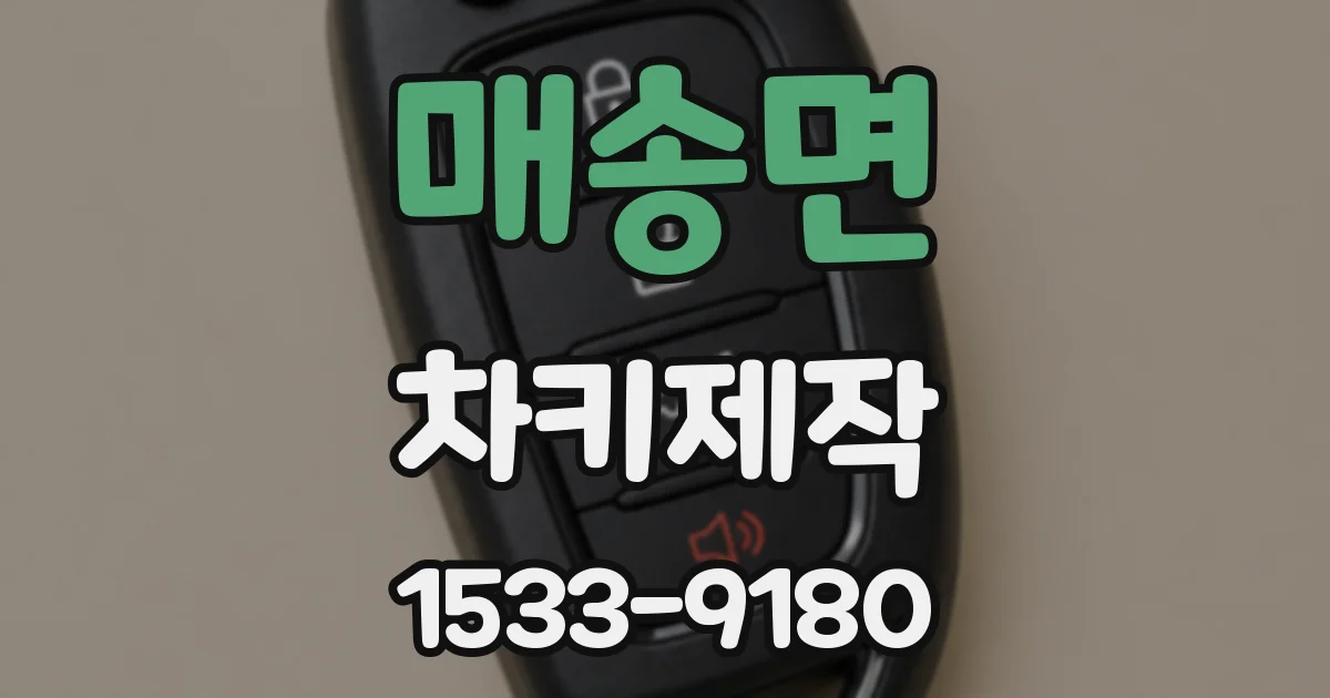 매송면 차키제작