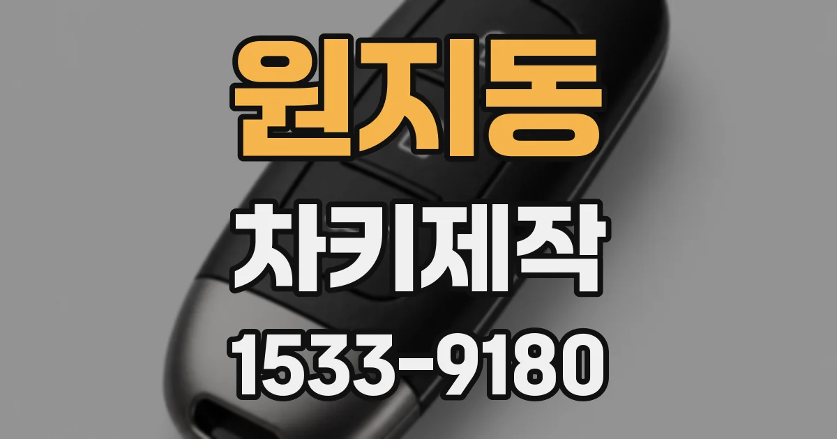 원지동 차키제작