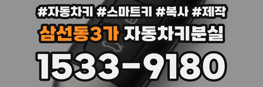 삼선동3가 자동차키분실