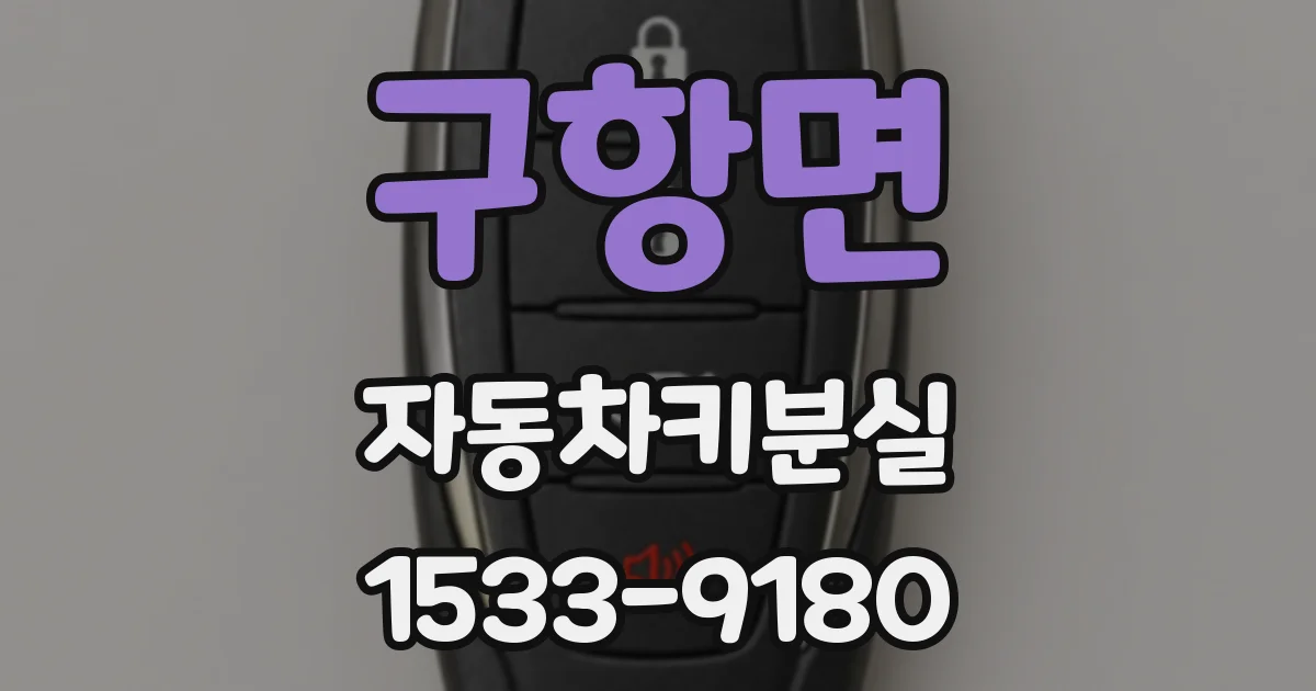 구항면 자동차키분실
