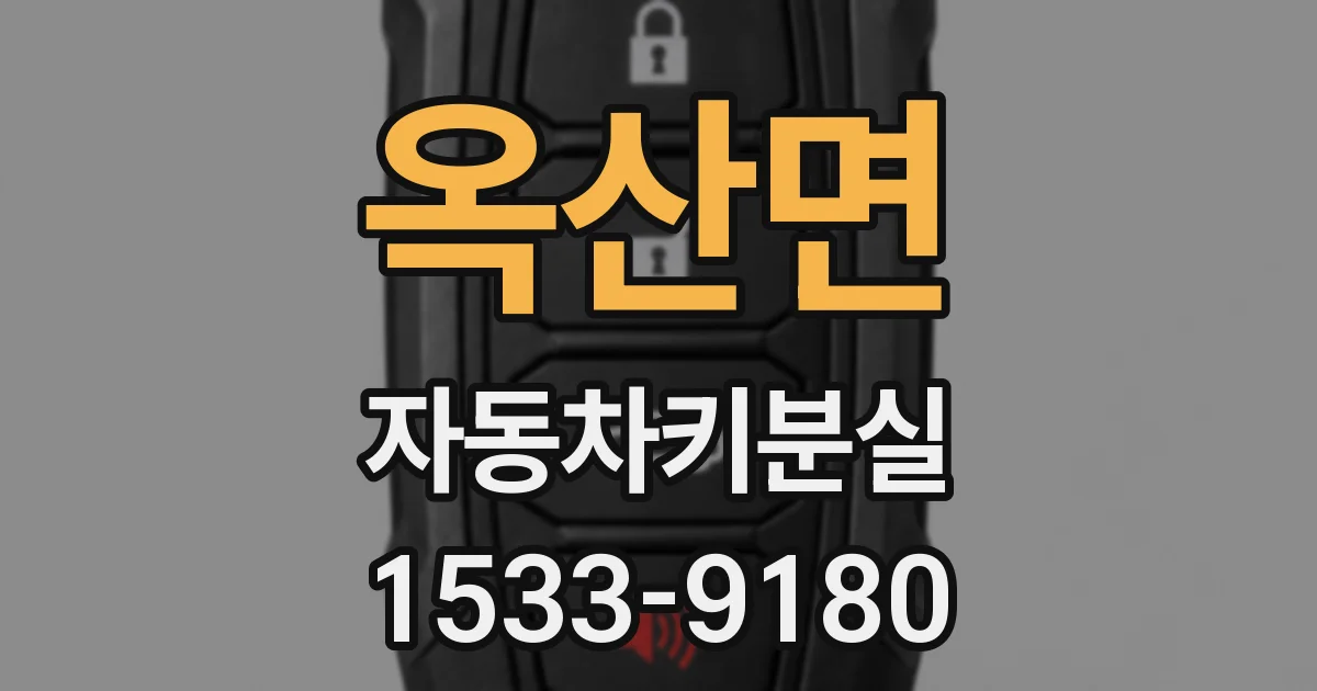옥산면 자동차키분실