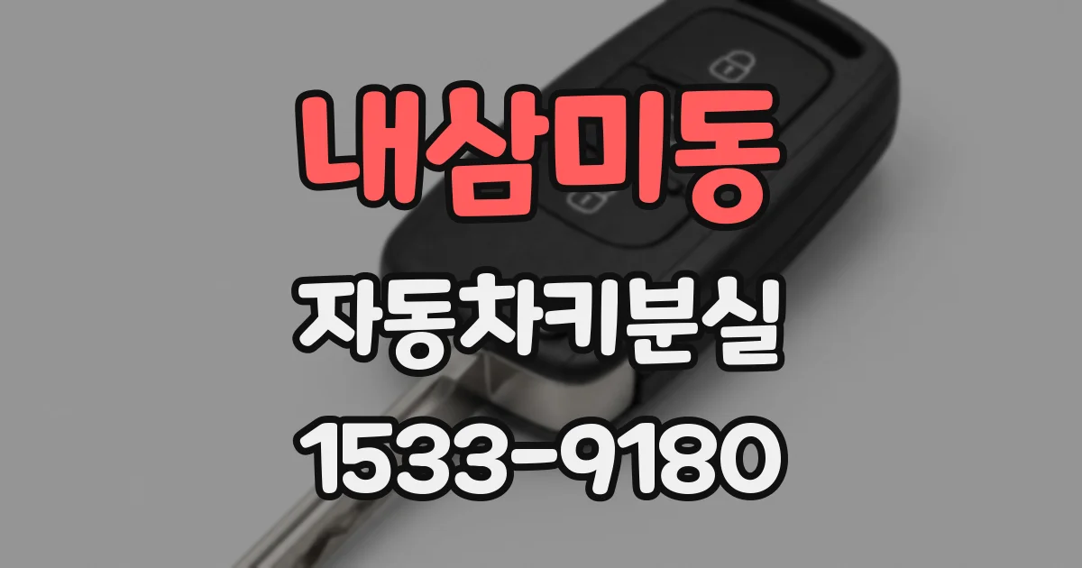 내삼미동 자동차키분실