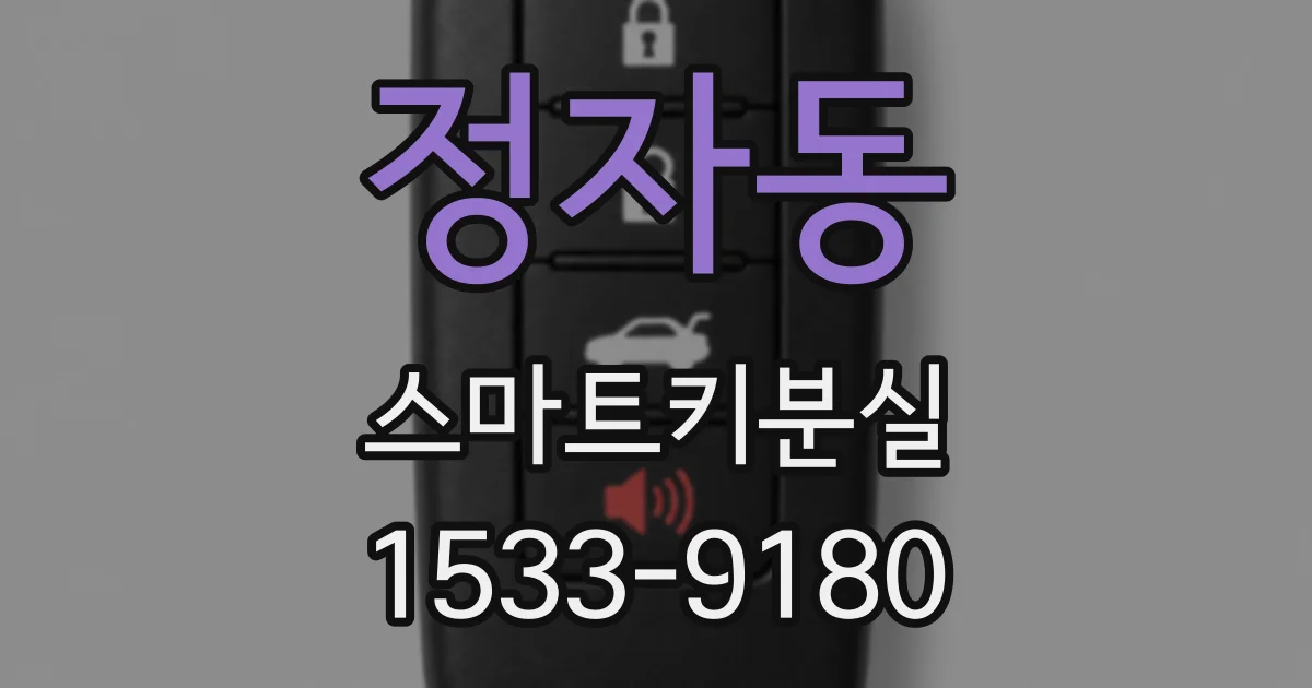 정자동 스마트키분실