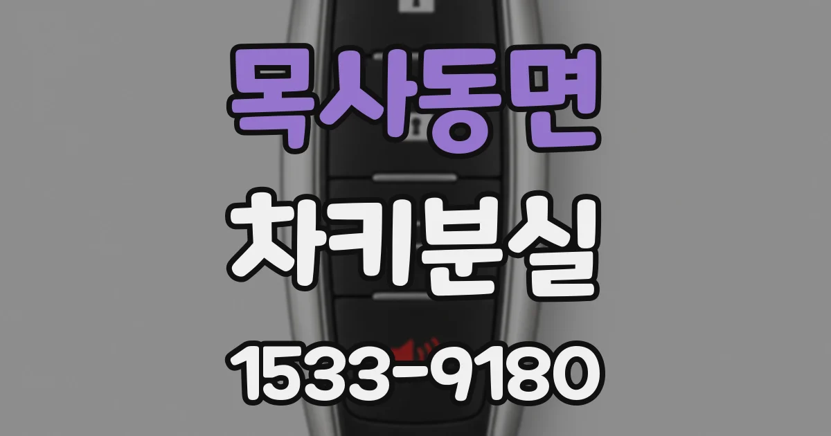 목사동면 차키분실
