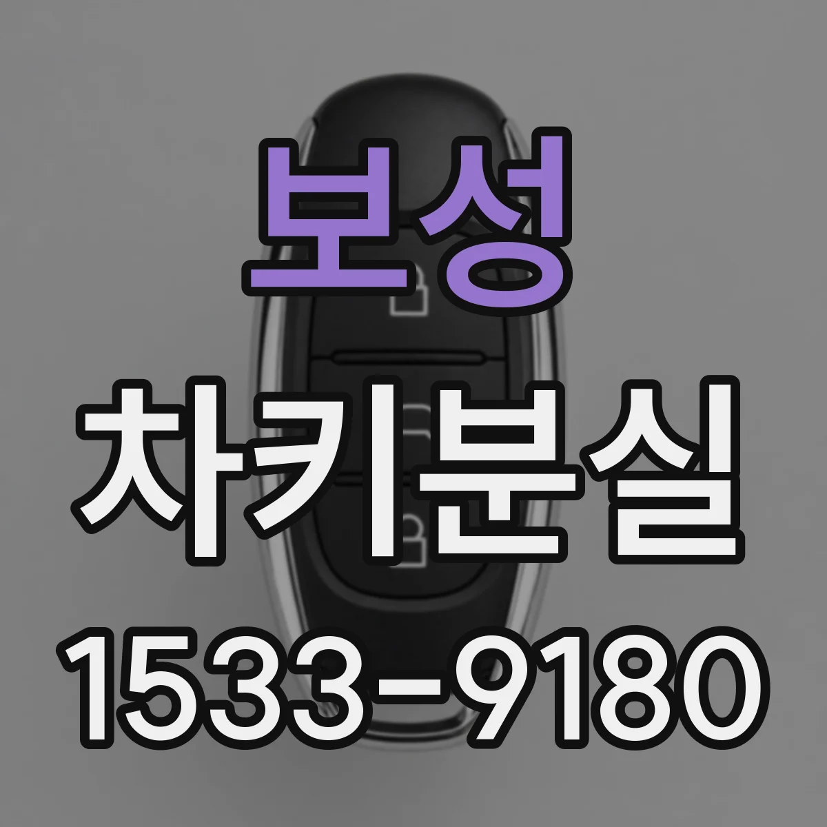보성 차키분실