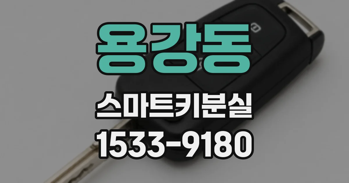 용강동 스마트키분실
