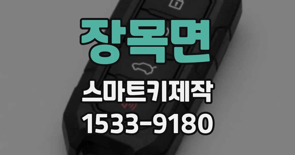 장목면 스마트키제작