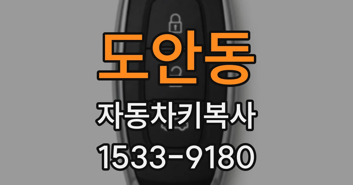 도안동 자동차키복사