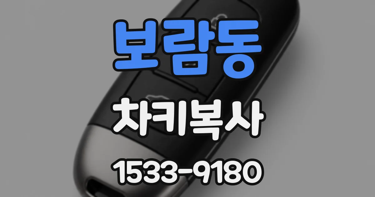 보람동 차키복사