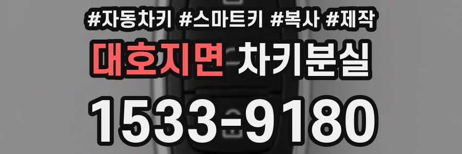대호지면 차키분실