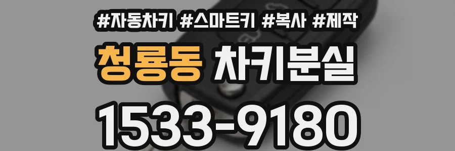 청룡동 차키분실