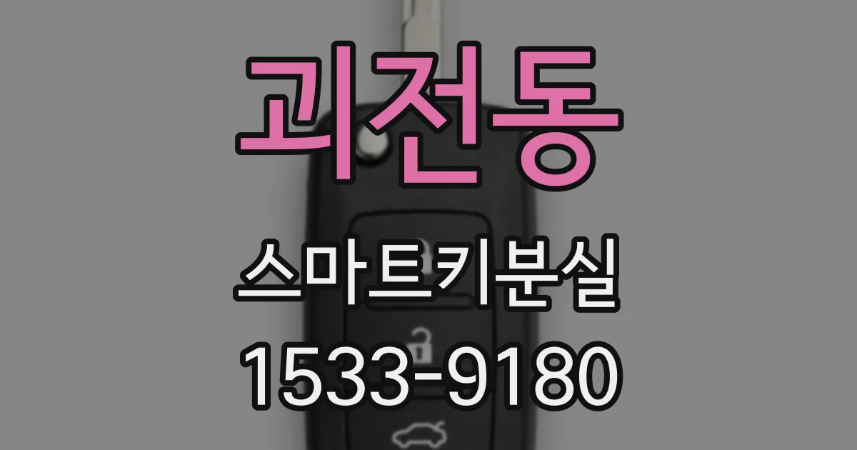 괴전동 스마트키분실